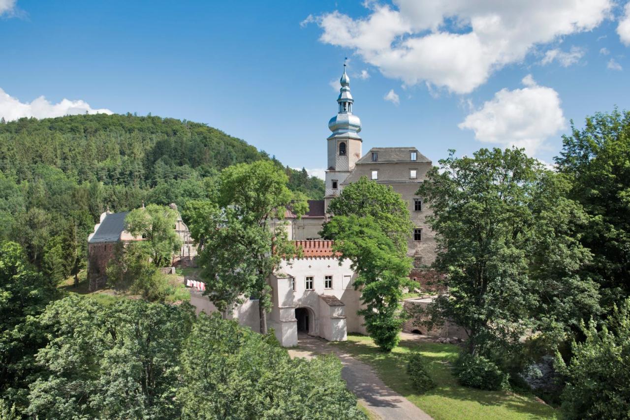Zamek Sarny - Schloss Scharfeneck Kłodzko Exteriör bild